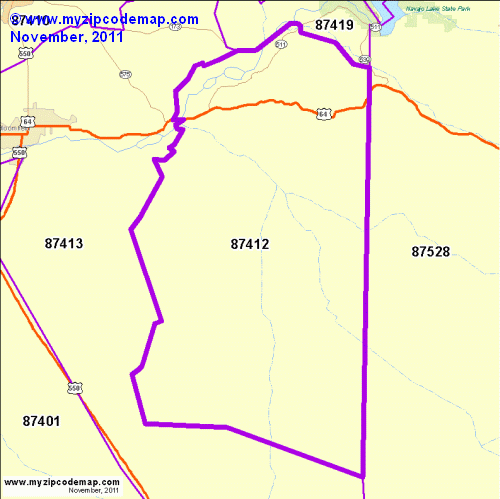 map of 87412