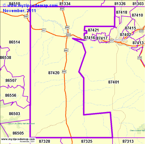 map of 87420