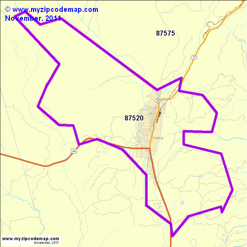 map of 87520