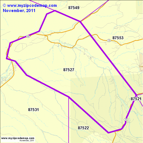 map of 87527