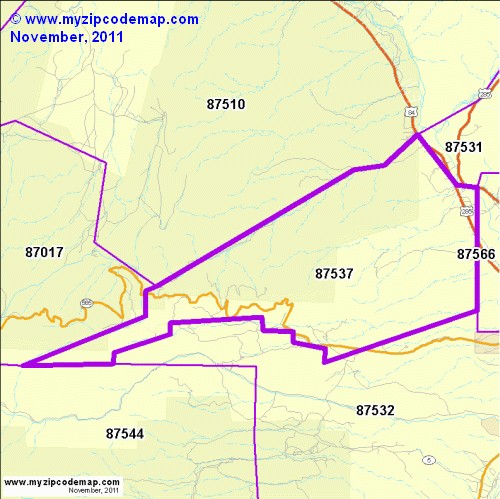 map of 87537