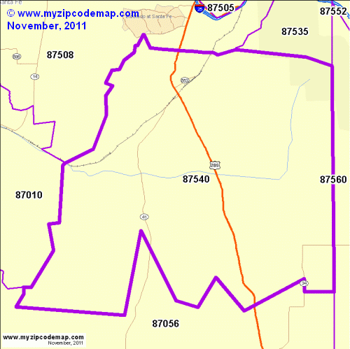 map of 87540
