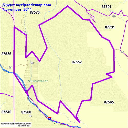 map of 87552