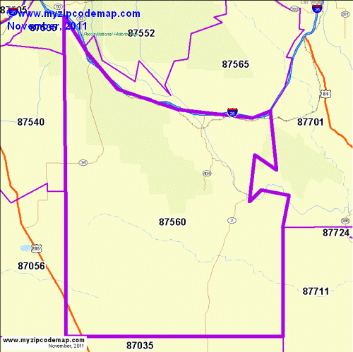 map of 87560