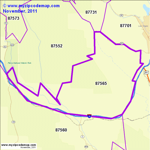 map of 87565