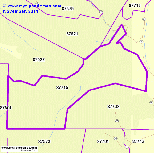 map of 87715