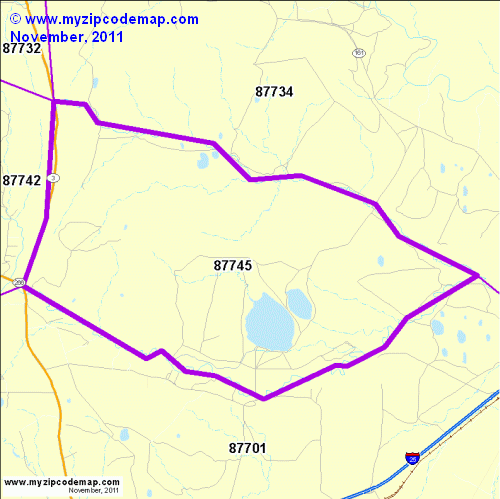 map of 87745