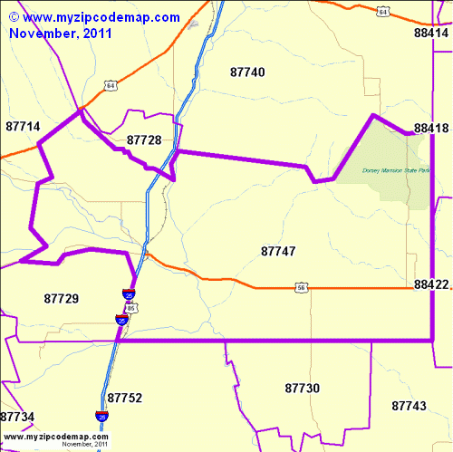 map of 87747