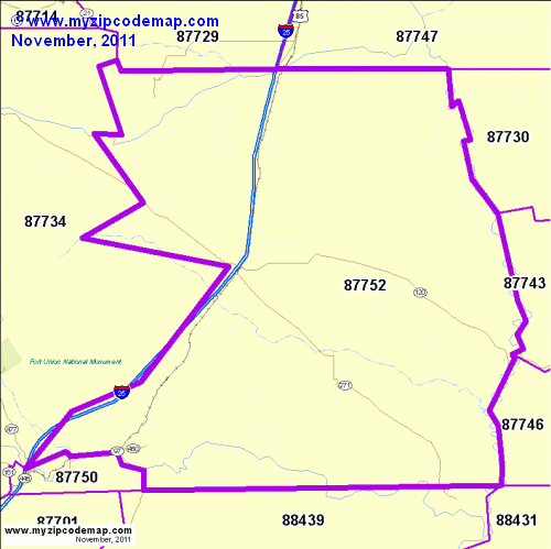 map of 87752