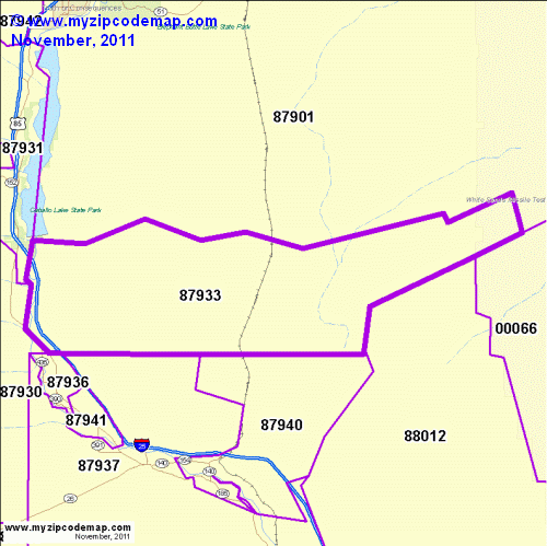 map of 87933