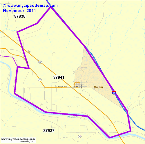 map of 87941