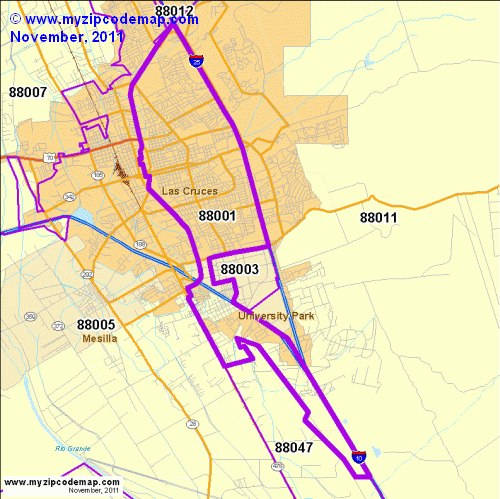map of 88001