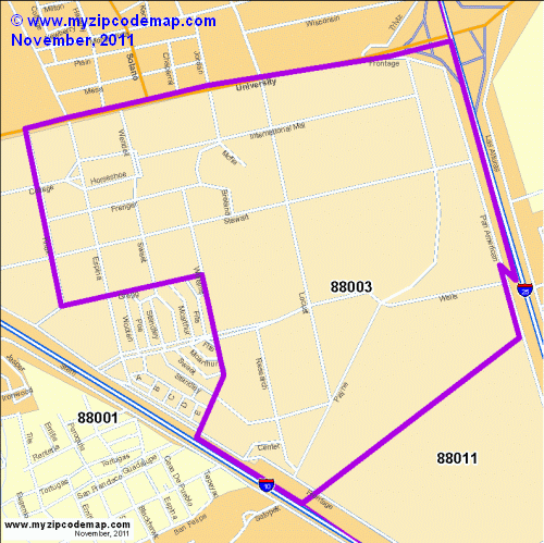 map of 88003