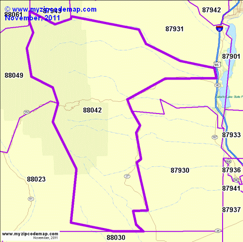 map of 88042