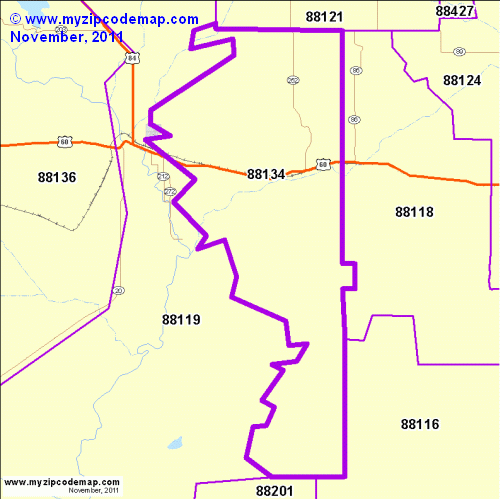 map of 88134