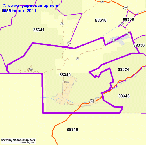 map of 88345
