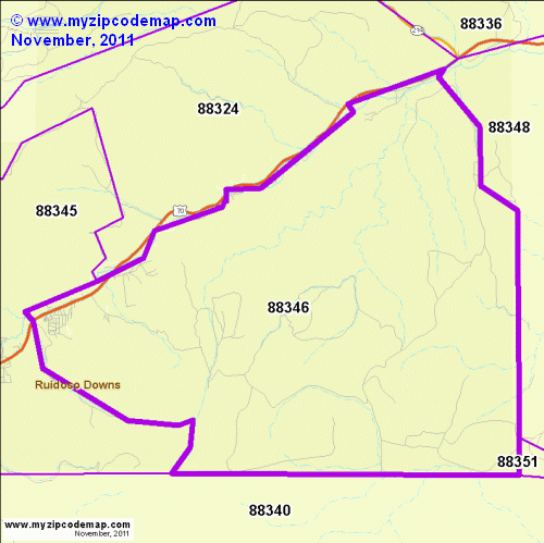 map of 88346
