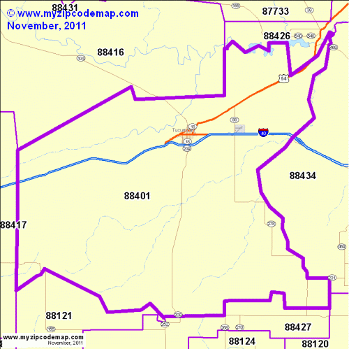 map of 88401