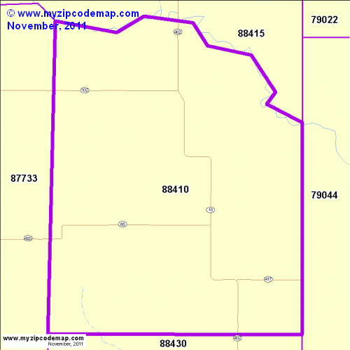 map of 88410