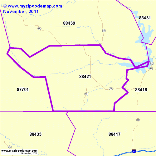 map of 88421