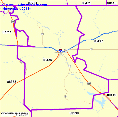 map of 88435