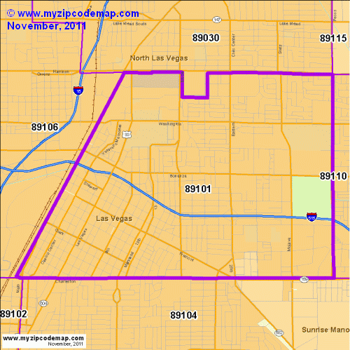 map of 89101