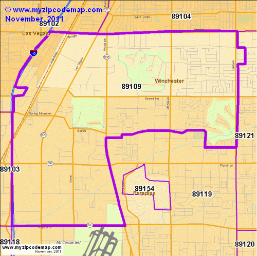 map of 89109
