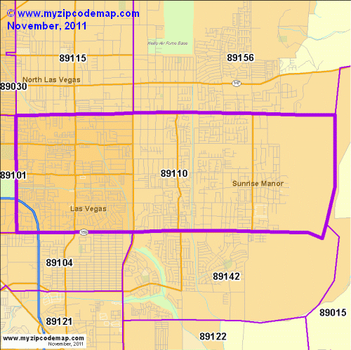 map of 89110