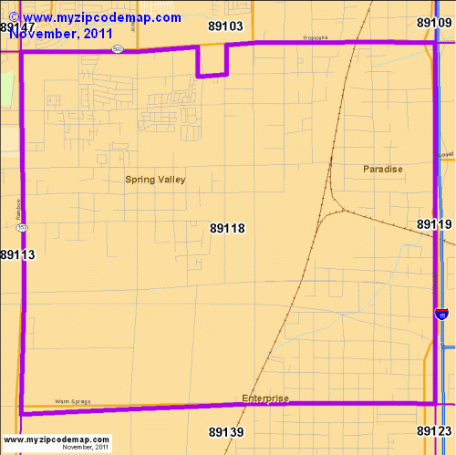 map of 89118