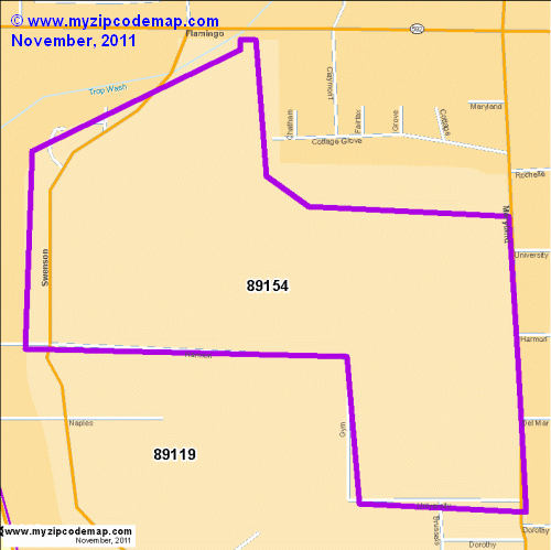 map of 89154