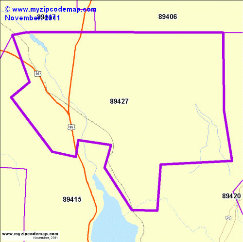 map of 89427