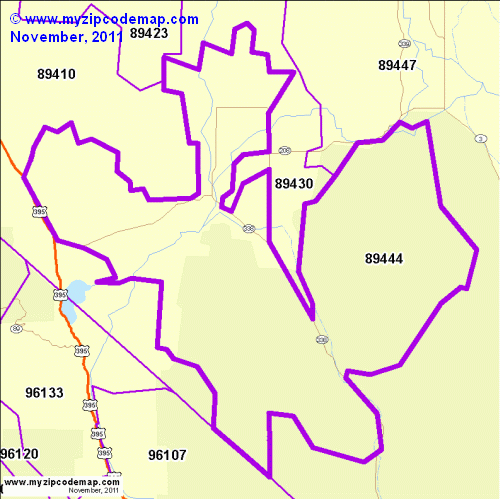 map of 89444