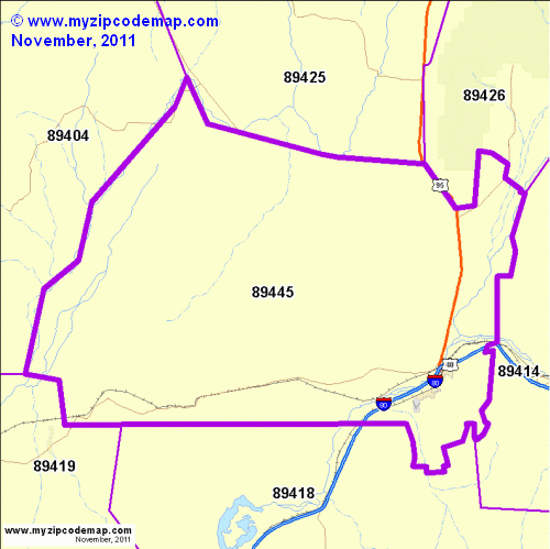 map of 89445