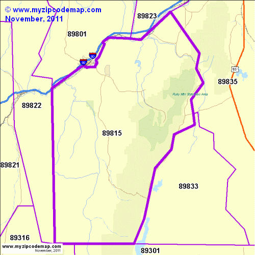 map of 89815
