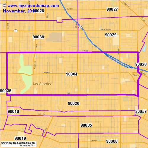 Zip Code Map Of 90004 Demographic Profile Residential Housing Free