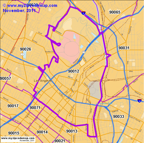 map of 90012