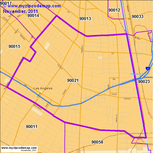 map of 90021