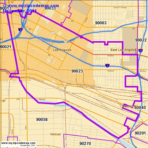 map of 90023