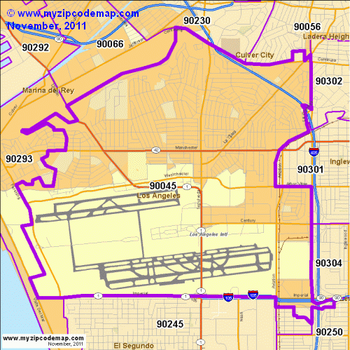 map of 90045
