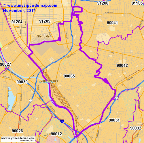 map of 90065
