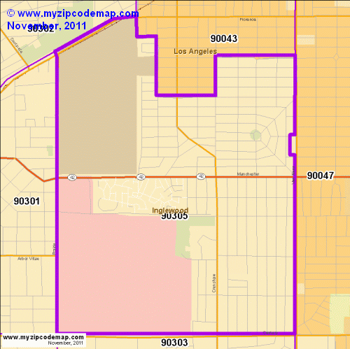 map of 90305