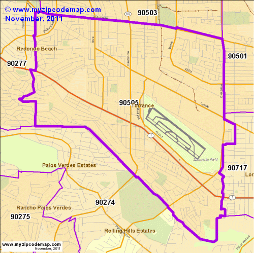 map of 90505