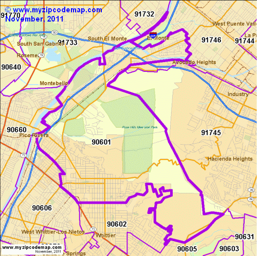 map of 90601
