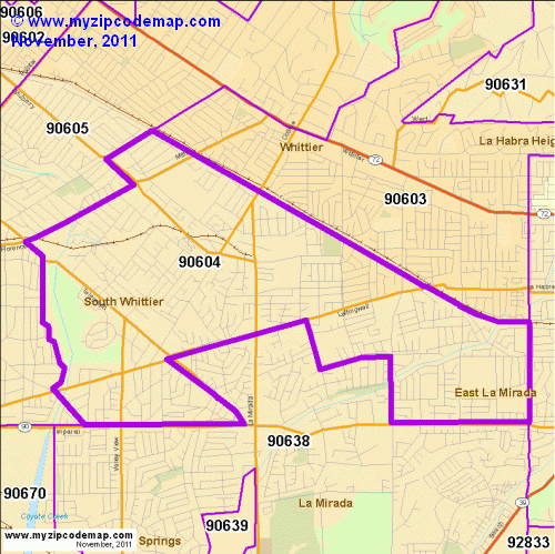 map of 90604