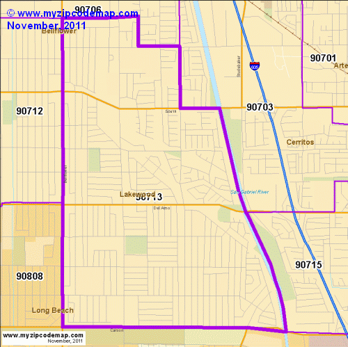map of 90713