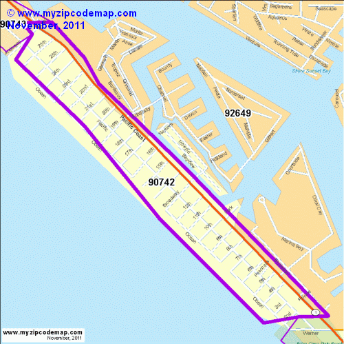map of 90742