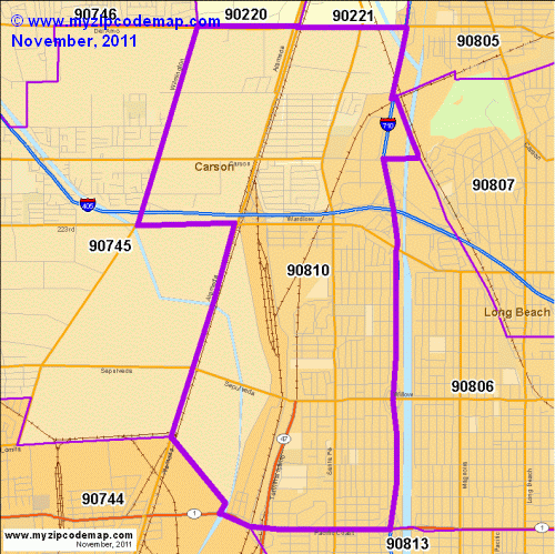 map of 90810