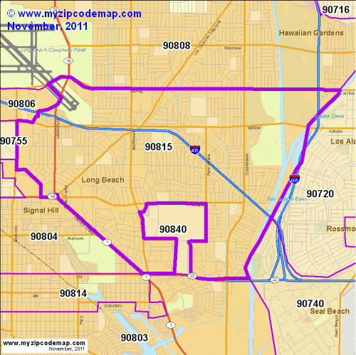 Zip Code Map Of 90815 Demographic Profile Residential Housing