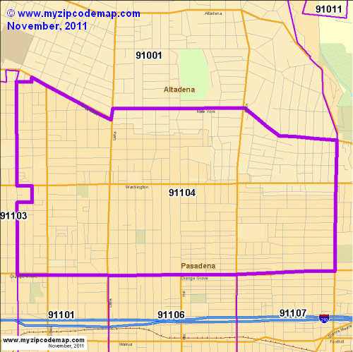 map of 91104