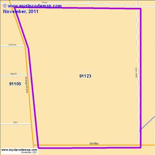 map of 91123